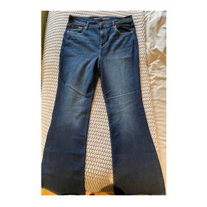 Old Navy high-rise flare jeans with 32” inseam, NWOT